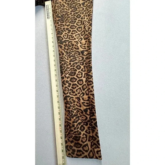 Forever 21 Women’s Size Medium Animal Leopard Print Side Zip Soft Pants - Picture 5 of 9